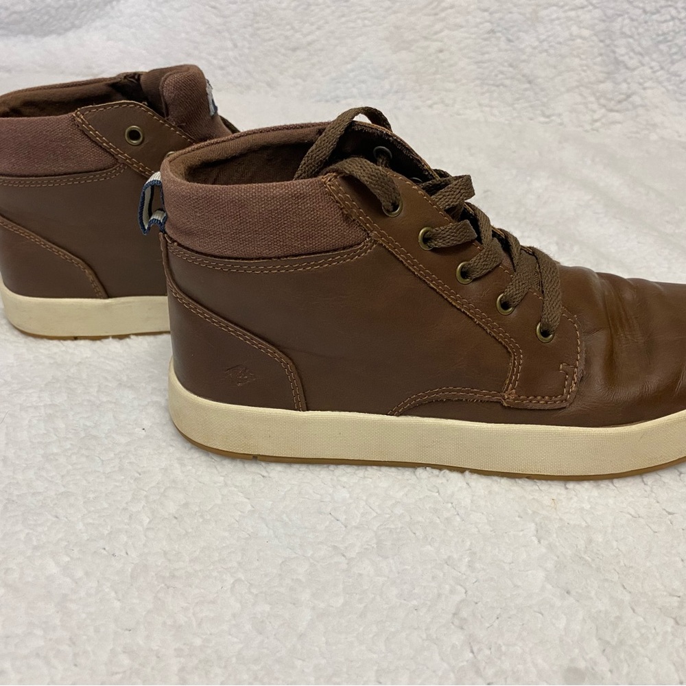 Sperry Brown Leather Boys High Top Size 5m